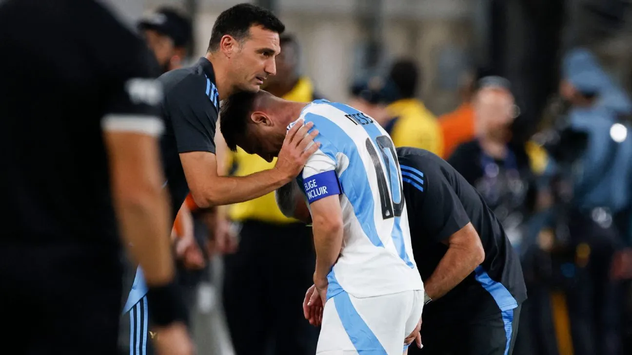 lionel messi injury scare makes him to rest in final game at copa america